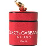 Tilbehør til høretelefoner Dolce & Gabbana Rød Læder Logo Print Airpods