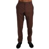 Brun - Uld Bukser & Shorts Dolce & Gabbana Bukser Jeans Brown IT54/XXL