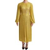 Dame - Lange kjoler - Mesh Dolce & Gabbana Kjole Yellow IT38/XS-XS
