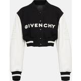 16 - Viskose Overtøj Givenchy Logo cropped varsity jacket multicoloured