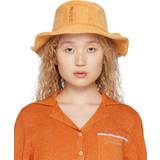 Bomuld - Orange Hatte Jacquemus Orange Le Raphia 'Le Bob Bandho' Bucket Hat 710 Light Orange