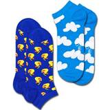Blå - Gummi Undertøj Happy Socks 2er Pack Rubber Duck Low Blau, Light Blue, Yellow, White, Orange, Black 41-46