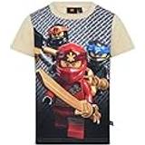 Ninjago t shirt Lego Jungen Ninjago Lwtaylor 332 T-Shirt, 136 Dark Off White