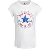 Converse Overdele Børnetøj Converse Girls Logo Print Cotton T-shirt With Short Sleeves, 8-15 Years