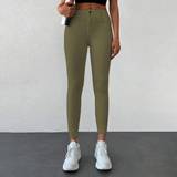 Dame - Grøn Jeans Shein Women's Slim Fit Denim Jeans