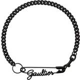Halskæder Jean Paul Gaultier Safety Pin Necklace Black