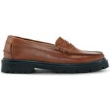 48 ½ - Brun Lave sko Playboy Footwear Austin Loafers, Cognac