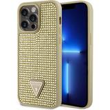 Guld - Metaller Mobiletuier Guess iPhone 15 Pro Max Cover Rhinestone Guld