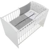 Schardt Hvid Børneværelse Schardt Komplet Seng Classic White Stjerner grå inklusiv sovepose