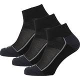 Ventilerende Undertøj Endurance Avery Quarter Training Socks 3-packs - Black