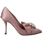 Transparent Højhælede sko Dolce & Gabbana Silke Højhælede Sko Pink EU35/US4.5