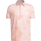 adidas Flower Mesh Golf Polo Shirt coral fusion