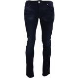 48 - Blå - Skind Bukser & Shorts ACHT Blå Bomuld Bukser & Jeans Blue IT46/M