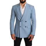 Cashmere Blazere Dolce & Gabbana Silke Blazer Blue IT48/M