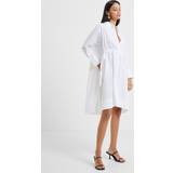 French Connection Dame Kjoler French Connection Women's Rhodes Sust Poplin Shirt Dress White