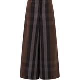 Burberry Bomuld Bukser & Shorts Burberry CHECKERD TROUSERS Brown