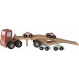 Egmont Toys Trælegetøj Egmont Toys Biltransporter med gummihjul