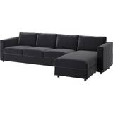 Ikea VIMLE Djuparp Dark Gray Sofa 322cm 4 personers