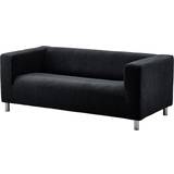 Ikea KLIPPAN Vansbro Black Sofa 180cm 2 personers