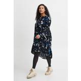 48 - Lange kjoler - Polyester Fransa Super cool Plussize Selection kjole