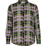 Denim Hunter Polyester - W25 Tøj Denim Hunter Dhsara Oda Skjorte, Farve: Sort, Størrelse: 34, Dame
