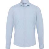 Pure Skjorter Pure The Functional Shirt Pattern Light Light blue Blue