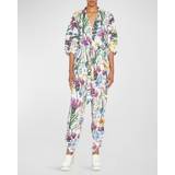 42 - Viskose Jumpsuits & Overalls Stella McCartney V-neck floral jumpsuit multicoloured