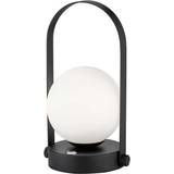 Wofi Metal Lamper Wofi Genk Black/White Bordlampe 25.5cm