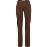 48 - Dame - Off-Shoulder - W34 Jeans Brax Carola Straight Fit 32" Regular Denim Jean Chocolate