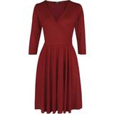 Kort - Rød Kjoler RED by EMP Kort kjole RED Wrap Dress till Damer rød