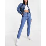 Wrangler Dame - Firkantet - Korte kjoler Jeans Wrangler retro skinny 633 jeans mens blue denim earthwash with tags