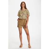 Dame - Guld Shorts Soaked in Luxury Enid Vonnie Shorts, Farve: Gul/guld, Størrelse: XS, Dame