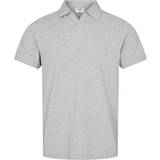 Filippa K T-shirts & Toppe Filippa K Soft Lycra Polo Tee Light Grey Melange