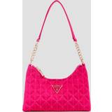 Pink - Satin Tasker Guess Gracelynn Quilted Handbag