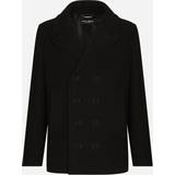 Dolce & Gabbana Knapper Overtøj Dolce & Gabbana Double-breasted wool pea coat with branded tag