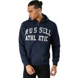 Russell Athletic Overdele Russell Athletic Zip Through Tackle Twill Hoody Blue, Male, Tøj, Skjorter, Blå