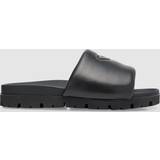 Prada Slip-on Hjemmesko & Sandaler Prada Padded Nappa Leather Slides Black