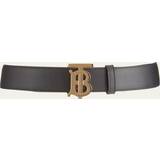 Burberry Sort Tilbehør Burberry TB Leather Belt BLACK