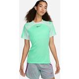Nike Dame - Grøn T-shirts & Toppe Nike Trænings T-Shirt Dri-FIT Grøn/Hvid Kvinde