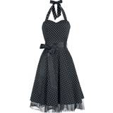 L - Prikkede Kjoler H&R London Dot Dress Medium-length dress black