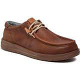 Hey Dude Brun Sko Hey Dude a23u men's flat shoes wally grip craft leather 40175-255