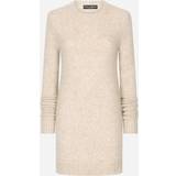 48 - Beige - Polyamid Kjoler Dolce & Gabbana Llama wool round-neck dress