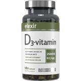 Elexir Pharma D3-Vitamin 2500 IE 180 stk