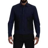 DSquared2 Asymmetriske Tøj DSquared2 Dolce & Gabbana Bomuld Skjorte Blue IT48/M
