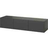 Bænke Ikea Besta Dark Grey/Lappviken Dark Grey TV-bord 180x38cm