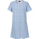 Trofé Dame Kjoler Trofé Croco Big T-Shirt Dress Blue Pattern