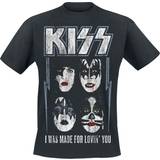 Kiss Halterneck Tøj Kiss T-shirt Was Made For Lovin' You till Herrer sort