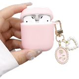 AirPods Pro - Pink Tilbehør til høretelefoner Shein Heart Charm Case for Airpods 1/ 2/ 3/ Pro/ Pro (2nd generation)