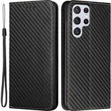 MTP Products Grå Covers & Etuier MTP Products Carbon Fiber Wallet Case for Galaxy S23 Ultra 5G