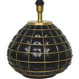 Keramik - Messing Lamper Hallbergs Gloria Black/Brass Lampefod 42cm